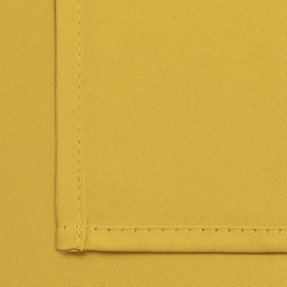 Yakamok Blackout Curtains Room Darkening Thermal Insulated Window Panels,Solid Grommet Top Drapes for Bedroom/Living Room(42Wx84L, Mustard Yellow, 2 Panels)