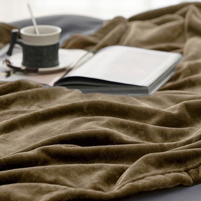 Bedsure GentleSoft Fleece Blanket Twin Size Camel - 300GSM Lightweight Plush Fuzzy Cozy Soft Warm Blanket for Bed, Sofa, Couch, Travel, Camping, 60x80 inches