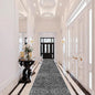 Moroccan Hallway Runner Rug 2'6''x16' - Washable Kitchen Rugs Non Slip Floor Carpet Rubber Backing Long Mat for Bedroom Laundry Living Room 2'6''x16' Black
