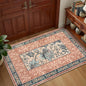 GarveeHome Terracotta Teal 2x3 Door Mat Indoor Rugs for Entryway Provence Small Botanical Grove Cottage core Washable Non-Slip Low-Pile Rug for Bedroom Bathroom Entrance TPE Backing