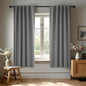 Deconovo Blackout Curtains, Thermal Insulated, W42 x L54 2 Panels, Back Tab, Machine Washable, Room-Darkening Drapes for Bedroom/Living Room Light Grey