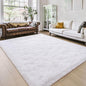 Amearea Premium Soft Fluffy Rug Modern Shag Carpet, 5' x 7', Fuzzy Plush Rugs for Living Room Bedroom Kids Room Home Decor, Nursery Non Slip Indoor Shaggy Carpets, White