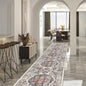 Hallway Washable Runner Rug - 2'6x14 Kitchen Rugs Entryway Rug Runner Vintage Soft Floor Mat Non Slip Indoor Farmhouse Carpet for Bathroom Living Room Bedroom (2'6''x14', Brick)