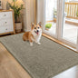 OLANLY Dog Door Mat for Muddy Paws 54x32, Absorbs Moisture and Dirt, Absorbent Non-Slip Washable Doormat, Quick Dry Chenille Mud Mat, Entry Indoor Entryway Carpet for Inside Floor, Warm Taupe