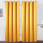 LEMOMO Blackout Curtains 66 x 84 inch/Yellow Curtains Set of 2 Panels/Thermal Insulated Room Darkening Bedroom Curtains