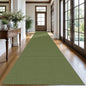 KOZYFLY Extra Long Runners for Hallways 3x20 ft Washable Kitchen Runner Non Slip Rubber Backed Hallway Rug Cotton Entryway Runner Rug Floor Carpet for Indoor Hall, Kitchen, Bright Green/Earthy Green