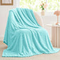 BEDELITE Fleece Blanket - 3D Jacquard Decorative Aqua Throw Blankets for Couch & Bed, Soft and Cozy Warm Plush Fluffy Blanket All Seasons Suitable, 50x60Inches