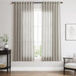 Nanspring Silver Grey Linen Curtains 63 Inches Length 2 Panels Set for Living Room Back Tab Pocket Modern Light Filtering Semi Sheer Drapes Cotton Linen Textured Grey Curtain 52X63 Inches