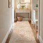 3x6 Washable Hallway Runner Rug - Non Slip Kitchen Runner Rugs with Rubber Backing Vintage Low-Pile Carpet Runners for Entryway Dining Room Laundry Room Home Decor (Brick)