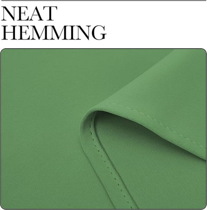 NICETOWN Blackout Curtains for Living Curtains, Froest Green, 2 Panels, 52 by 95, Room Darkening Window Curtain Panels, Easy-Care Solid Thermal Insulated Draperies/Drapes for Daughter Room
