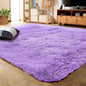 LOCHAS Ultra Soft Indoor Modern Area Rugs Fluffy Living Room Carpets for Children Bedroom Home Decor Nursery Rug 4x5.3 Feet,Lavender Purple