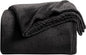 KMUSET Super Soft Throw Blanket Premium Silky Flannel Fleece Throw Size Black Microfiber Lightweight Blanket All Season Use
