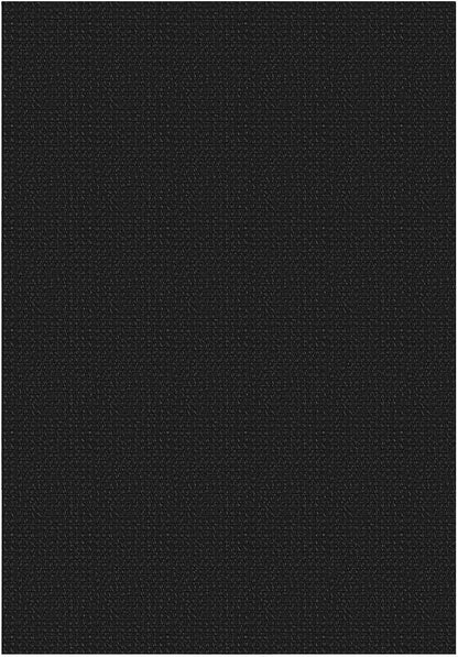 KOZYFLY Washable Area Rug 4x6 ft Non Slip Rubber Backed Living Room Rugs Braided Woven Cotton Kitchen Rugs Indoor Entryway Rug Floor Carpet for Dining Living Room Bedroom, Black/Dark Grey