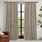 RYB HOME Camel Beige Velvet Curtains 96 inch, Room Darkening Window Curtains with Multiple Hanging Options Heavy Duty Plush Backdrop for Bedroom Guest Room, W52 x L96 inch, 2 Panels