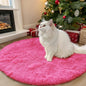 OLANLY Hot Pink Round Rugs for Bedroom - Machine Washable, 3 ft Circle Area Rugs for Living Room, Soft and Fluffy Shaggy Carpet for Teen Girls and Boys, Nursery Rooms, Dorms, Home Decor Aesthetic