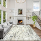 6x9 Area Rugs Washable Rug: Large Modern Abstract Living Room Rug Soft Anti-Skid Thin Carpet Indoor Floor Non-Shedding Carpets for Bedroom Dining Room Farmhouse Nursery Home Office Grey Brown
