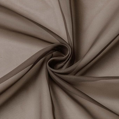 Chocolate Valances for Windows, Sheer Curtains 14 Inch Length 2 Pack Kitchen Curtain, Modern Solid Mini Small Window Curtains for Cafe Bathroom Basement, Chocolate, Each 42" Wx14 L Inches