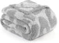 Bedsure Leopard Throw Blanket for Couch, Knit Fall Blanket - Super Soft, Cozy & Warm, GentleSoft, Breathable & Lightweight for Bed & Sofa, Grey, 50x60 Inches