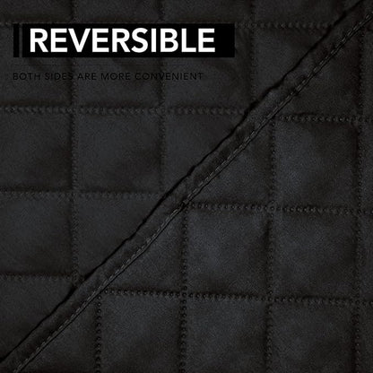 Easy-Going Oversized Recliner Chair Slipcover Reversible Sofa Cover Water Resistant Couch Cover Furniture Protector with Elastic Straps for Pets Dog (Oversized Recliner, Black/Black)
