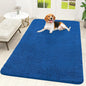 OLANLY Dog Door Mat for Muddy Paws 59x35, Absorbs Moisture and Dirt, Absorbent Non-Slip Washable Doormat, Quick Dry Chenille Mud Mat, Entry Indoor Entryway Carpet for Inside Floor, Deep Navy Blue