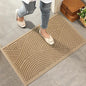 HIYARD Sturdy Front Door Mat, Absorbent Muddy Dirt Resist Welcome Door Mats Outdoor Indoor, Stain and Fade Resistant, Non-Slip Backing Entry Mat Low Profile Doormat for Entryway, 36×24, Beige