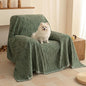MYSKY HOME Oversized Armchair Couch Cover for 1 Cushion Couch, Washable Sofa Protector, Chair Couch Covers Sofa Covers Sofa Throws Sofa Slipcovers Futon Cover for Pet, Kid, 71"X91", Moss Green