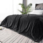 BEDELITE Fleece Throw Blanket for Couch – 3D Ribbed Jacquard Soft and Warm Decorative Fuzzy Blanket – Cozy, Fluffy, Plush Lightweight Black Throw Blankets for Bed, Sofa, 84x90 inches