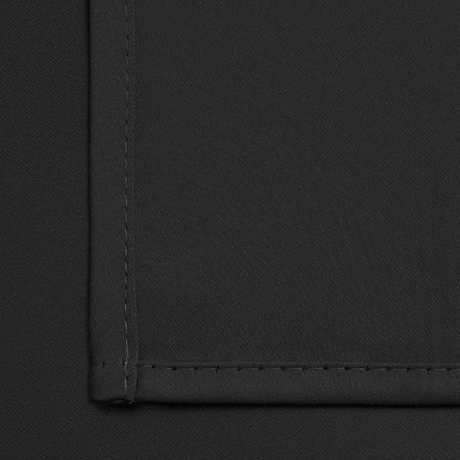 Yakamok 63 Inch Length Blackout Curtains for Bedroom, Thermal Insulated Room Darkening Grommet Top Window Drapes for Living Room,Black,42W x 63L,2 Panels