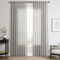 Nanspring Light Gray Linen Curtains for Living Room 84 Inches Long 2 Panels Set Rod Pocket Back Tab Simple Modern Light Filtering Boho Coastal Room Decor Grey Sheer Curtain for Bedroom 52x84