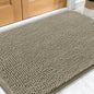 OLANLY Dog Door Mat for Muddy Paws 32x20, Absorbs Moisture and Dirt, Absorbent Non-Slip Washable Doormat, Quick Dry Chenille Mud Mat, Entry Indoor Entryway Carpet for Inside Floor, Warm Taupe