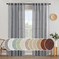 MIULEE Grey Linen Curtains 84 Inch Length for Bedroom Living Room, Soft Thick Linen Textured Window Drapes Gray Semi Sheer Light Filtering Rod Pocket Back Tab Burlap Look, 2 Panels, 37x84 Inches