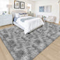 Tie Dye Grey Soft Shaggy Fluffy Rug for Living Room 6x9ft Anti-Skid Durable Area Rug Mat Bedside Throw Rug for Bedroom Kids Room Boys Teens Nursery Dorm Office Home Decor Carpets