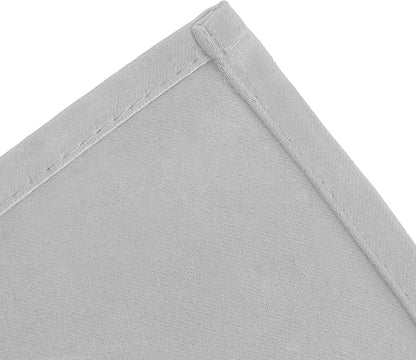 LEMOMO Blackout Curtains 52 x 84 inch/Light Grey Curtains Set of 2 Panels/Thermal Insulated Room Darkening Bedroom Curtains