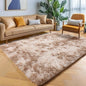 ONASAR Area Rugs for Bedroom Living Room, Fluffy Tie-Dye Beige 4x6 Indoor Bedside Floor Throw Rug, Soft Plush Shaggy Carpet for Nursery Kids Girls Boys Teen Dorm Home Office Decor Aesthetic