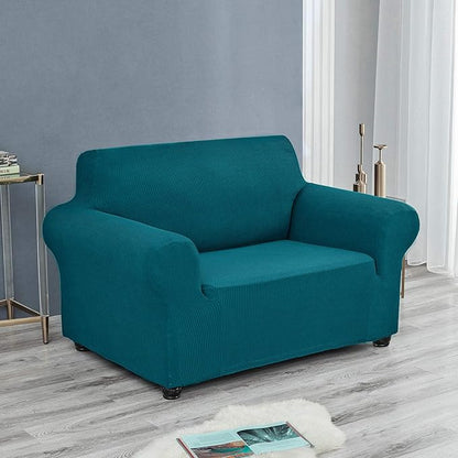 Joccun Stretch Chair Couch Cover,1-Piece Sofa Slipcover Spandex Jacquard Fabric Sofa Covers with Elastic Bottom,Washable Furniture Protector for Dogs,Cats,Kids(Armchair,Peacock Blue)
