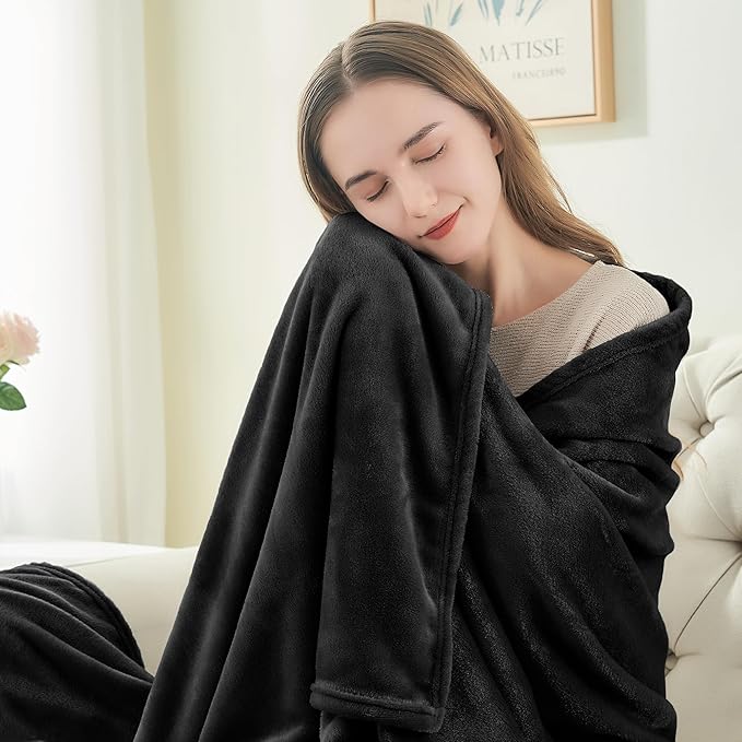 BEDELITE Fleece Blanket Twin Size for Bed, Luxury Plush Cozy Fuzzy Blanket 60x80 inches, Super Soft Warm Lightweight Throw for Travel Camping