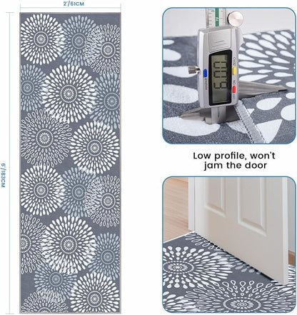StepRite Runner Rug 2 x 6 ft, Washable Rugs, Hallway Runner Rugs, Kitchen Runner Rug Non Slip, Soft Runner with Rubber Backing for Kitchen, Hallway, Laundry, Bedroom, Living Room