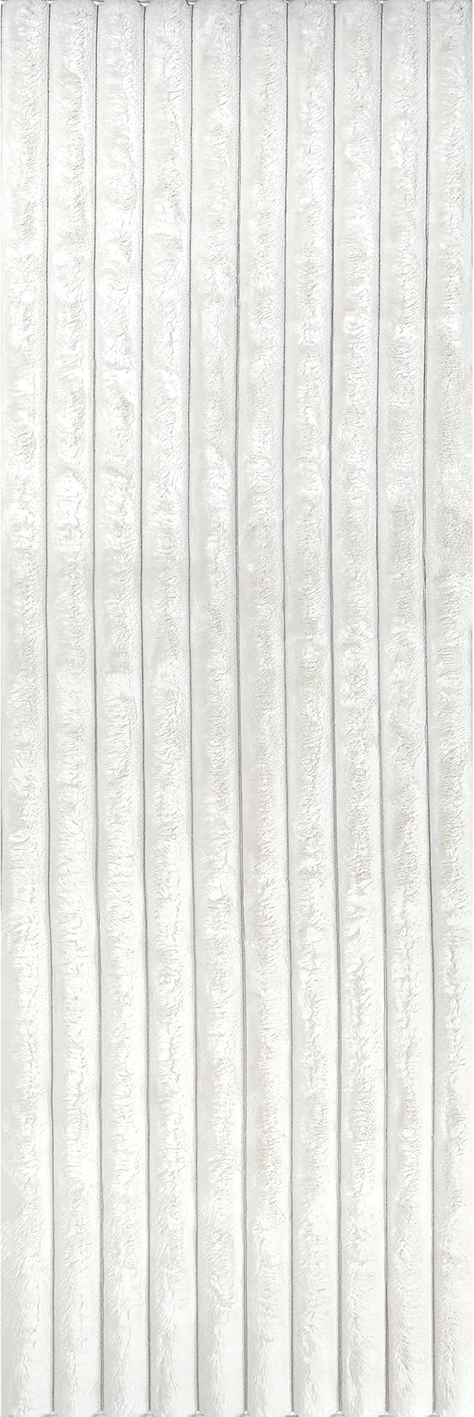 Nuloom SuperiorWash Collection Kai Off-White, 2'6" x 6', Fluffy and Cozy, High Traffic, Stain Resistant, Easy Clean, Durable Washable Runner for Bedroom, Living Room, Dining, Den, Foyer, Entryway