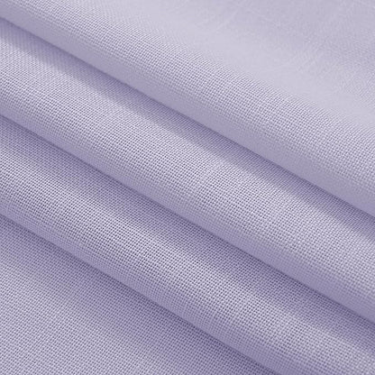 Lavender Purple Linen Curtains 84 Inch Length 2 Panels Set for Living Room Back Tab Semi Sheer Light Filtering Window Curtain for Kids Bedroom Light Purple Cute Decor Privacy Modern Elegant