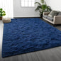 Deerhoo Large Shag Area Rugs 6 x 9, Plush Fuzzy Rugs for Living Room, Ultra Soft Fluffy Furry Rug for Bedroom, Indoor Carpet Nursery Rugs for Kids Room Home Decor, Navy Blue