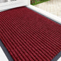 OLANLY Front Door Mat Indoor Outdoor Entrance, Waterproof Heavy Duty Doormat, Fade Resistant, Low Profile, Easy Clean Patio Porch Welcome Floor Mats for Entry, 35x23, Wine Red