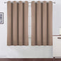 LEMOMO Cappuccino Thermal Blackout Curtains/52 x 54 Inch/Set of 2 Panels Room Darkening Curtains for Bedroom
