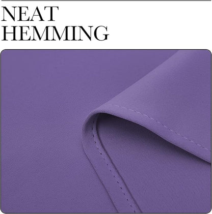 NICETOWN Blackout Window Curtains 60 inch Length 2 Panels, 34 x 60 Inch, Lilac Purple, Grommet Top Room Darkening Thermal Insulated Solid Vertical Drapes for Bedroom/Kid Room