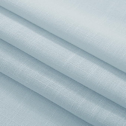Sky Blue Curtains 108 inch Length for Bedroom Back Tab Light Filtering Semi Sheer Blue Living Room Curtains Linen Cotton Textured Drapery Panel Aesthetic Decor Light Blue 52x108
