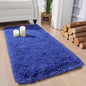 Chicrug Soft Runner Rug for Bedroom Living Room Plush Fluffy Rug 2x4 Feet, Shag Furry Runner Rug Carpet Non Shedding for Nursery Children Kids Girls Room Home Decorative, Navy