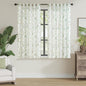 jinchan Floral Linen Blend Curtains for Living Room 63 Inch Length French Country Farmhouse Printed Curtains Sage Green on White Rod Pocket Back Tab Light Filtering Window Drapes 2 Panels