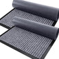 OLANLY Front Door Mat Indoor Outdoor Entrance, 2-Pack 35 x 23 Inch, Waterproof Heavy Duty Doormat, Fade Resistant, Low Profile, Easy Clean Patio Porch Welcome Floor Mats for Entry, Light Gray