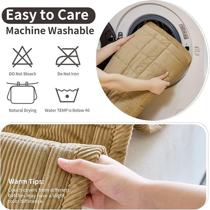 Couch Covers for Dogs Washable, Non Slip Couch Covers for Loveseat Sofa Pet Friendly, Soft Fuzzy Sofa Covers for Pet, Dog Couch Cover Furniture Protector(1PC,Light Brown,27.6"x27.6")
