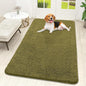 OLANLY Dog Door Mat for Muddy Paws 59x32, Absorbs Moisture and Dirt, Absorbent Non-Slip Washable Doormat, Quick Dry Chenille Mud Mat, Entry Indoor Entryway Carpet for Inside Floor, Willow Green