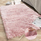Ashler HOME DECO Soft Fox Faux Fur Chair Couch Cover Area Rug for Bedroom Floor Sofa Living Room Pink White Rectangle 3 x 5 Feet